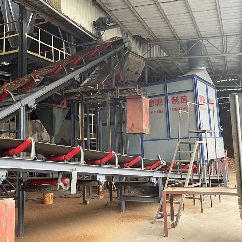 原材料木片風洗設備